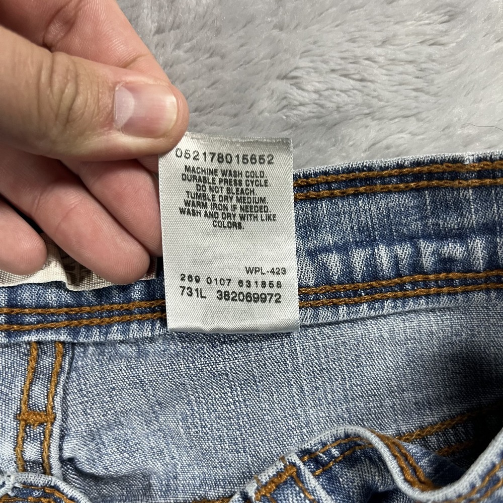 Vintage Levis 550 Relaxed Short RedTab Y2K 2000's Denim Blue Jean Shorts Size 12 - Picture 9 of 11
